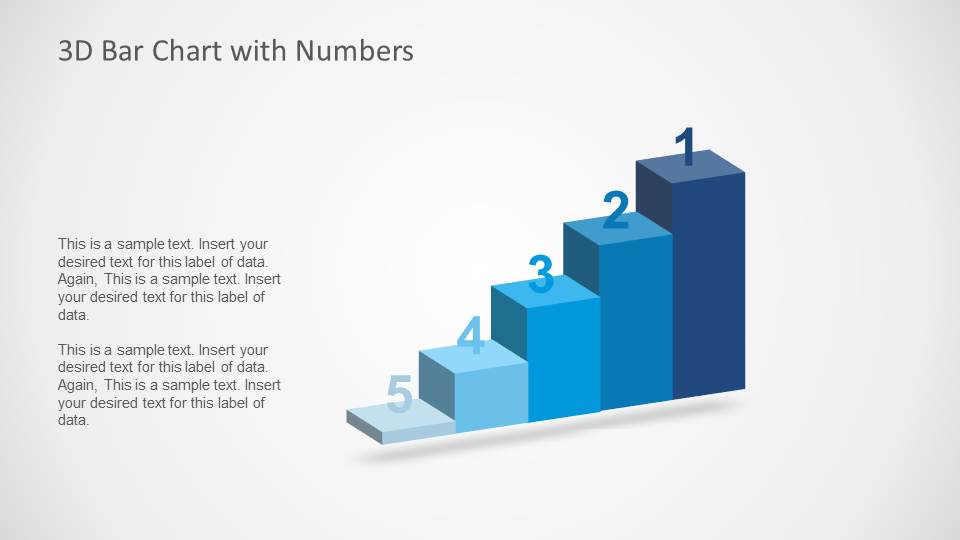 3D Bar Chart Concept For PowerPoint - SlideModel