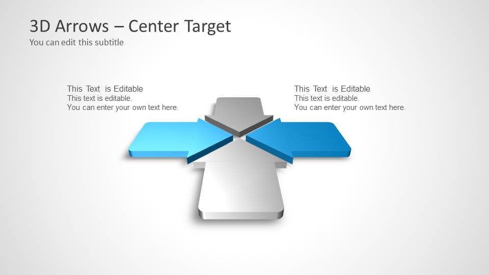 3D Arrows for PowerPoint & Presentation Slides Template
