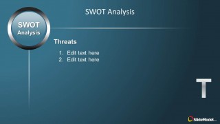 Threats Slide Design for SWOT PowerPoint Presentations