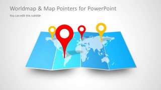 Map Pointer & World Map Vector for PowerPoint