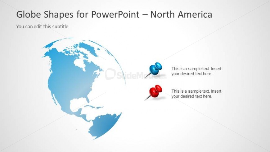 North America Clipart PowerPoint Slide Design