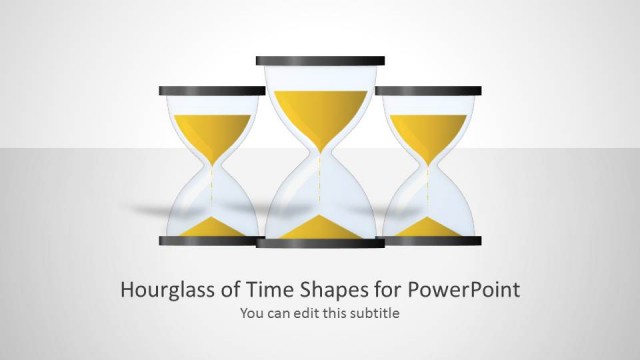 Hourglass of Time Shapes for PowerPoint