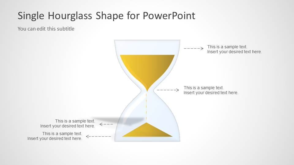 Hourglass Of Time Shapes For Powerpoint Slidemodel 