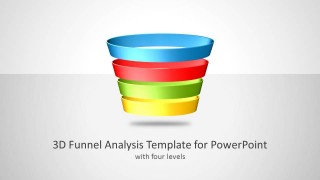 PPT 3D Funnel Analysis Diagram