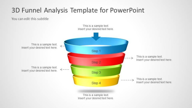 Funnel Diagram for PowerPoint With Four Layers