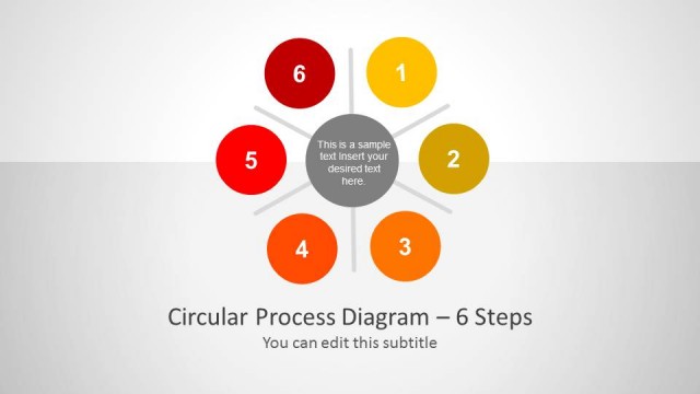 Creative Circular Process Diagram for PowerPoint – 6 Steps