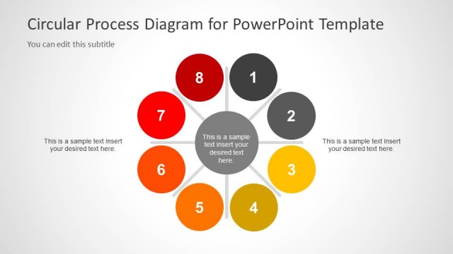 Creative Circular Process Diagram for PowerPoint – 8 Steps