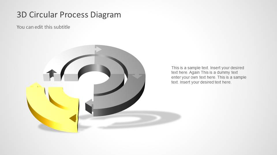 3D Circular Diagram for PowerPoint with 2 Levels - SlideModel