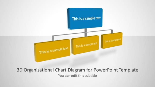 3D Organizational Chart for PowerPoint
