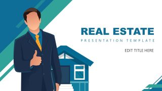 Presentation of House Background Real Estate 