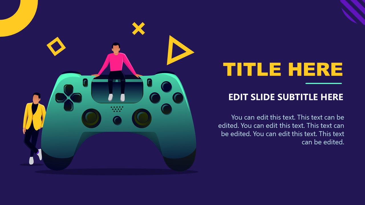 PPT Video Games Industry Template Game Controller 