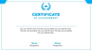 Diploma Certificate Template for Virtual Graduation 