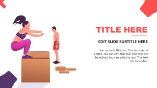 Woman Squatting Exercise PowerPoint 