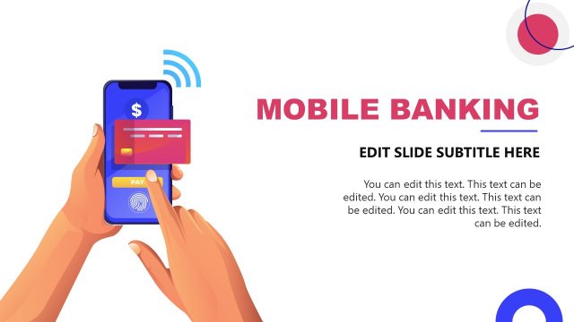 Mobile Banking Infographic Slide