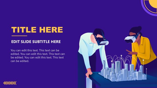 3D Architecture PowerPoint Skyscrapers