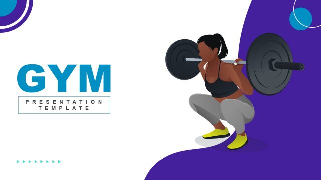 Light Gym Business PowerPoint Template