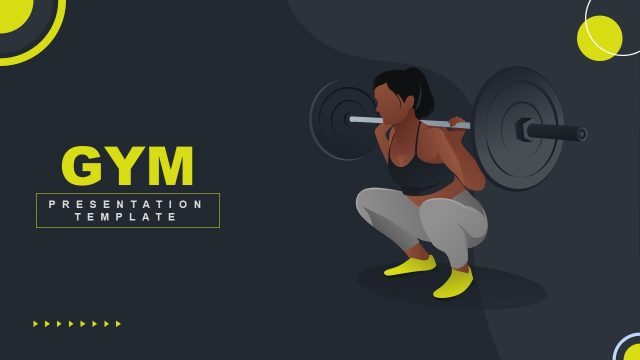 Dark Gym Business PowerPoint Template