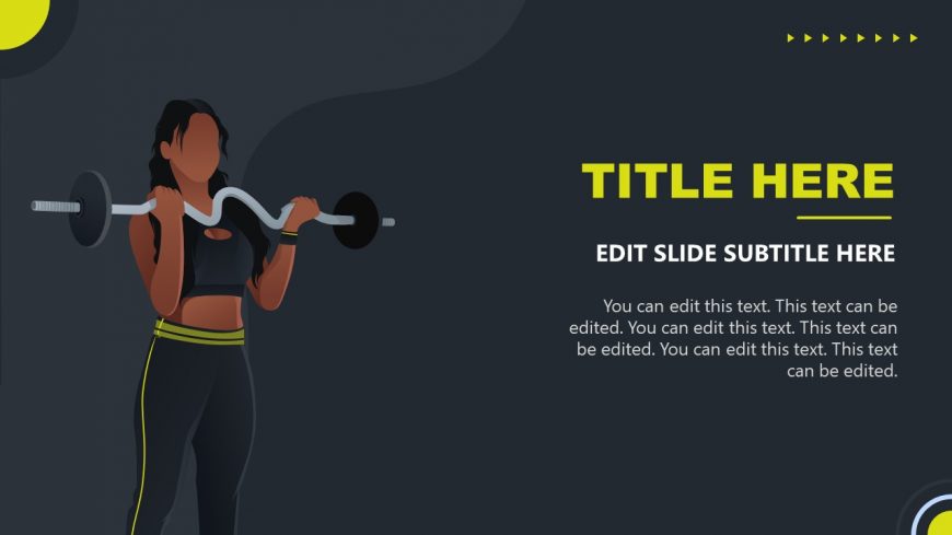 Illustration of Weight Lifting Template
