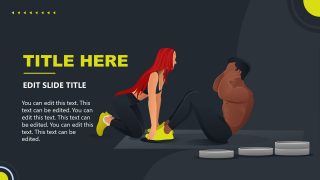 Slide of Sit-Ups Gym Exercise Template