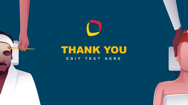 Spa Salon Business PowerPoint Thank You Slide