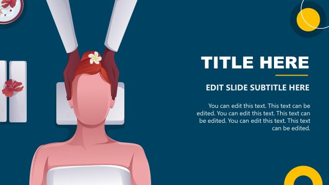 Head Massage PPT Scene Illustration Template