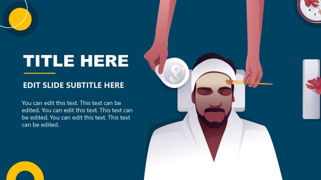 Male Beauty Spa Facial Template PPT