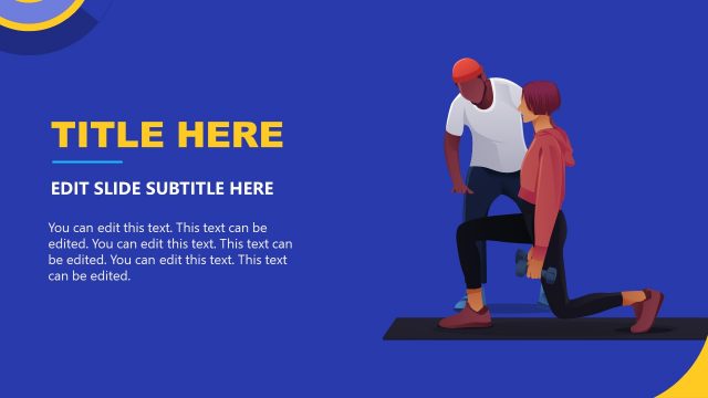 PPT Male Coach Workout Session Slide