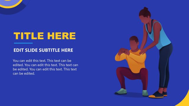 PowerPoint Slide of Personal Coach Workout Routine