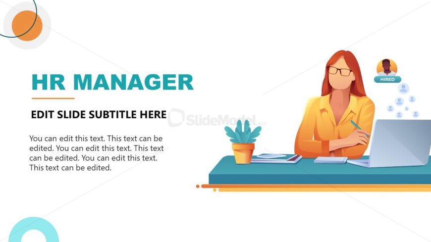 WorkTech PPT Template - HR Manager Slide