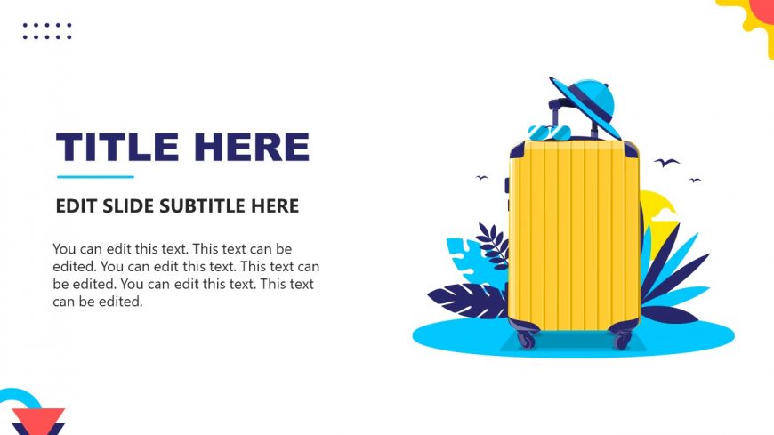 Presentation of Luggage Graphics for Travel Template