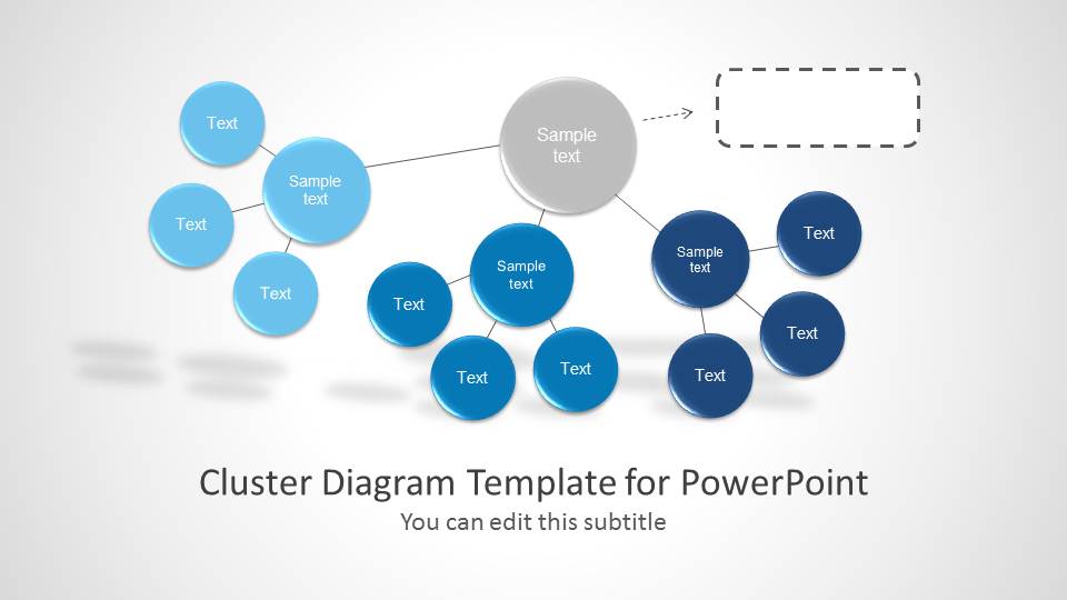 Cluster Diagram Template for PowerPoint SlideModel