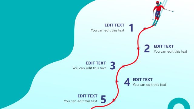 Alpine Skiing Roadmap Template PowerPoint
