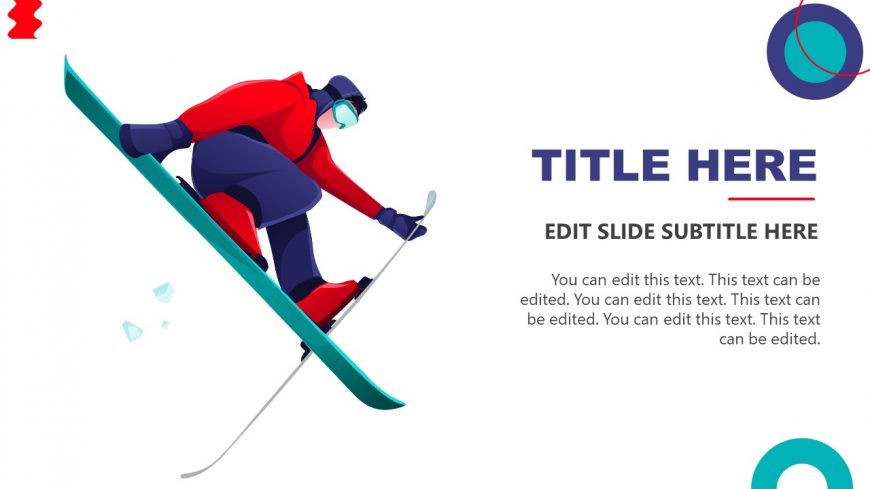 Slide of Ski Jumping PowerPoint 