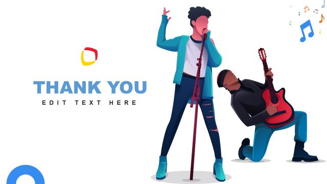 Music Band Presentation Thank You Slide