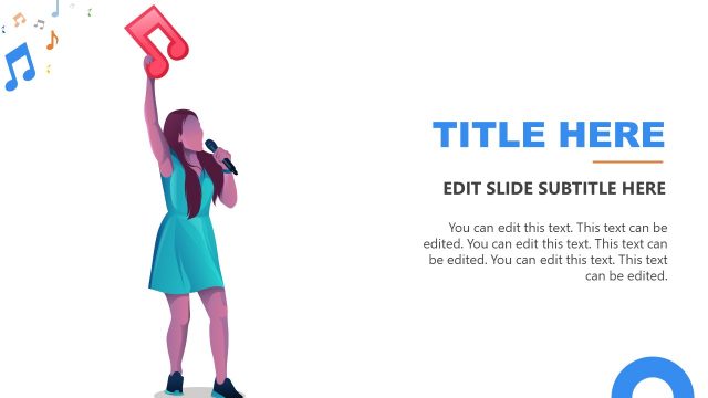 Music Band Singer Female PowerPoint Slide