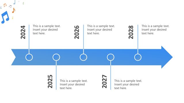 Music Band PowerPoint Timeline Template