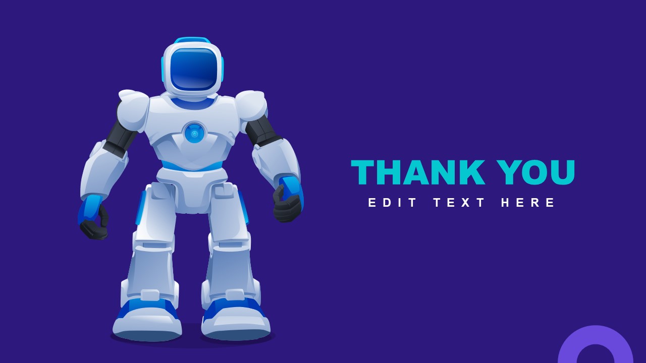 AI & Robotics Thank You Slide Template - SlideModel