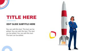 Rocket Launch Presentation with Business Concept 