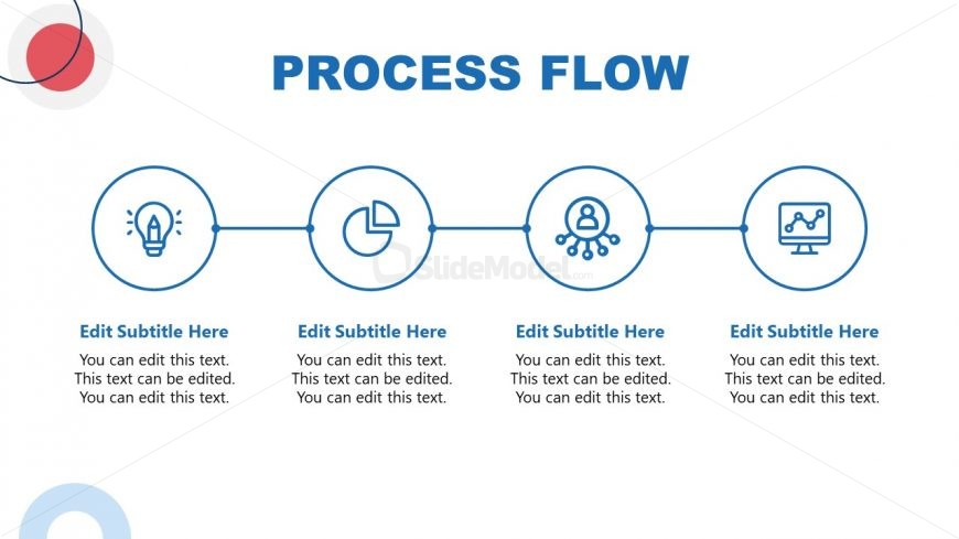 Editable Process Flow PowerPoint Diagram