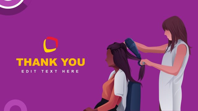 ThankYou Slide of Beauty Salon Template
