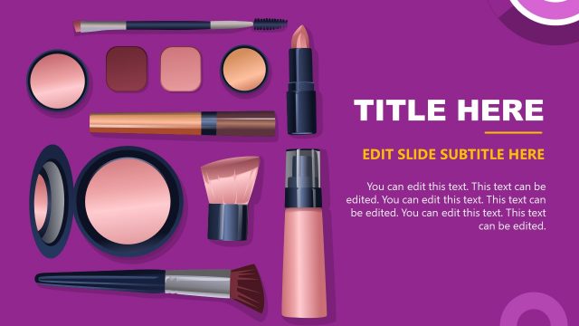 Slide for Cosmetics Used At the Salon