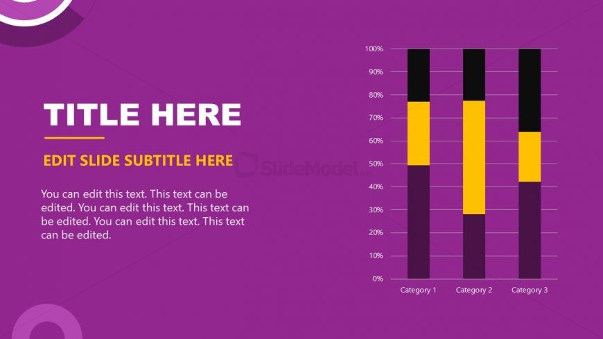 Beauty Salon Template Slide for Data-Driven Bar Chart