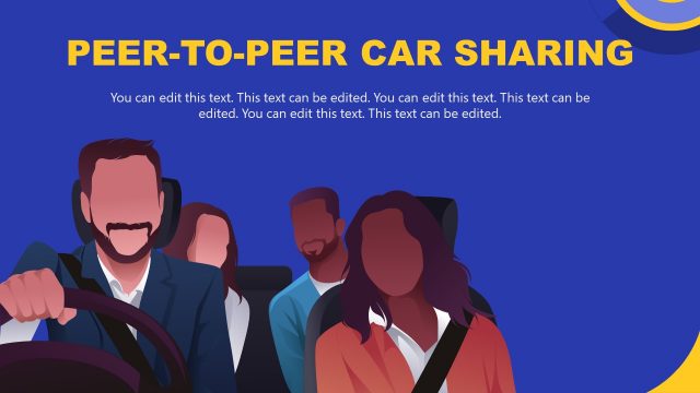 Peer to Peer Car Sharing Slide Template