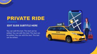 Private Ride Booking Slide for Car-Sharing PowerPoint Template