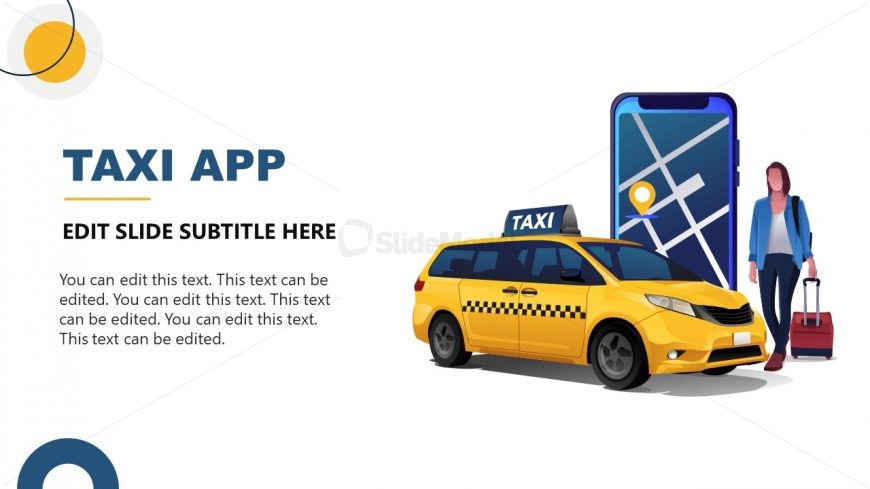 Taxi Booking App Slide Template