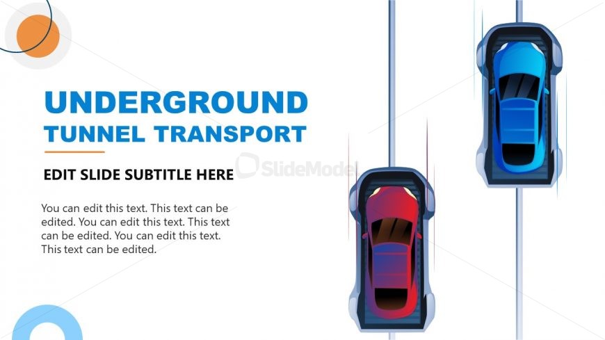 Underground Tunnel Slide for Future of Transportation Template