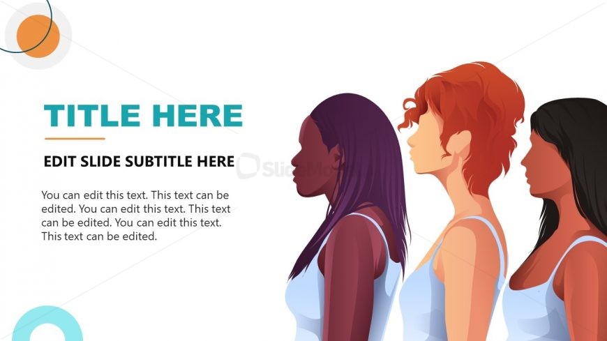 People of Color Diversity representation with human illustrations