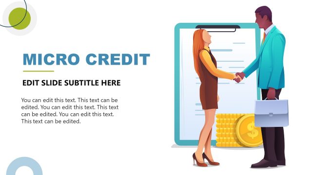 Micro Credit Human Illustration Slide