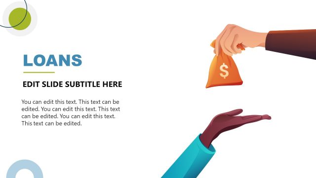 Microfinance PowerPoint Template – Loans Infographic Slide