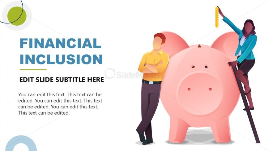 Piggy Bank Illustration for Financial Inclusion